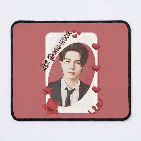 Item preview, Lee Dong-wook (이동욱) Korean Actor Kdrama Card Red Aesthetic Collage Design designed and sold by AJUNICE STUDIO.