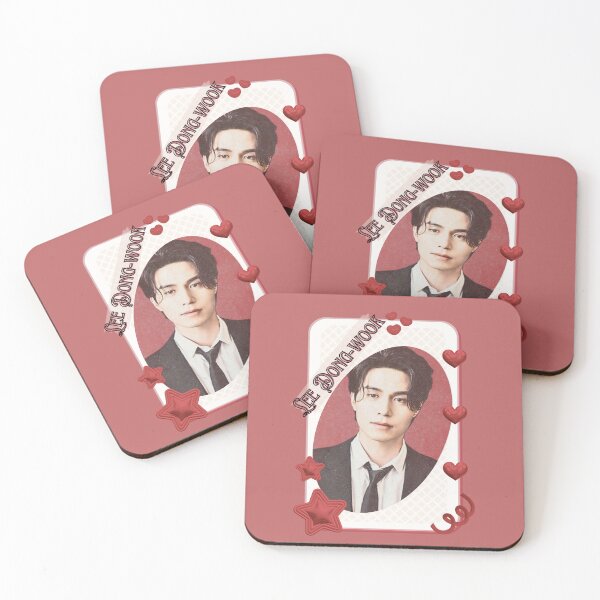 Item preview,  Lee Dong-wook (이동욱) Korean Actor Kdrama Card Red Aesthetic Collage Design designed and sold by AJUNICE STUDIO.