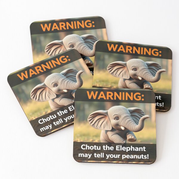 Item preview, Chotu the Elephant may steal your peanuts designed and sold by SSMC DREAM DESIGN.