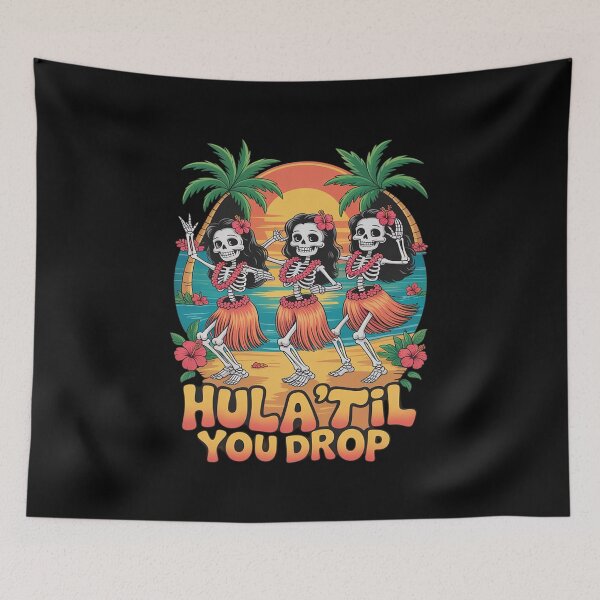 Item preview, Skeleton Hula Dance Sunset designed and sold by RayArmstrong.