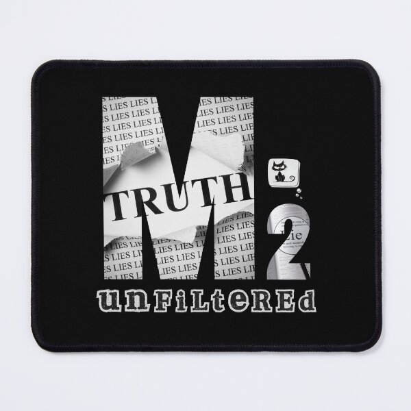 Item preview, Black & White “Truth and Lies – M2 Unfiltered” Illustrative Design designed and sold by ShadeScapeArt.