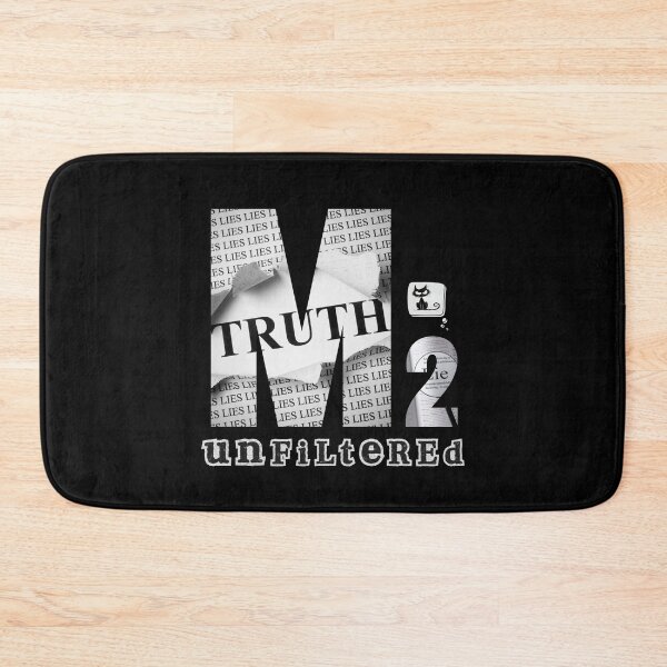 Item preview, Black & White “Truth and Lies – M2 Unfiltered” Illustrative Design designed and sold by ShadeScapeArt.