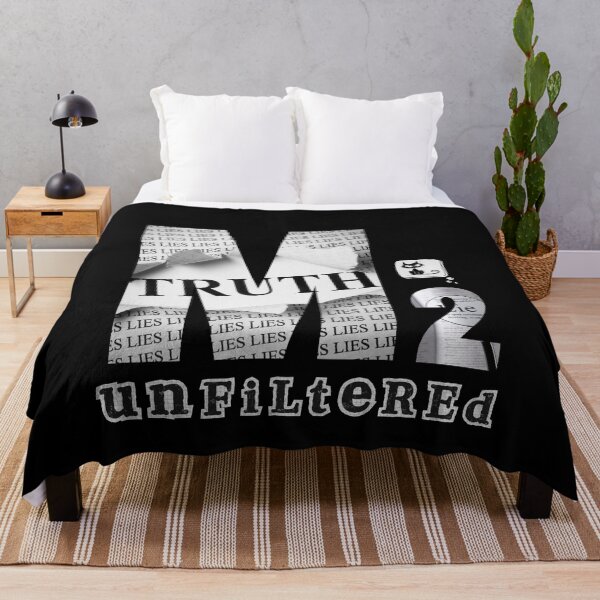 Item preview, Black & White “Truth and Lies – M2 Unfiltered” Illustrative Design designed and sold by ShadeScapeArt.