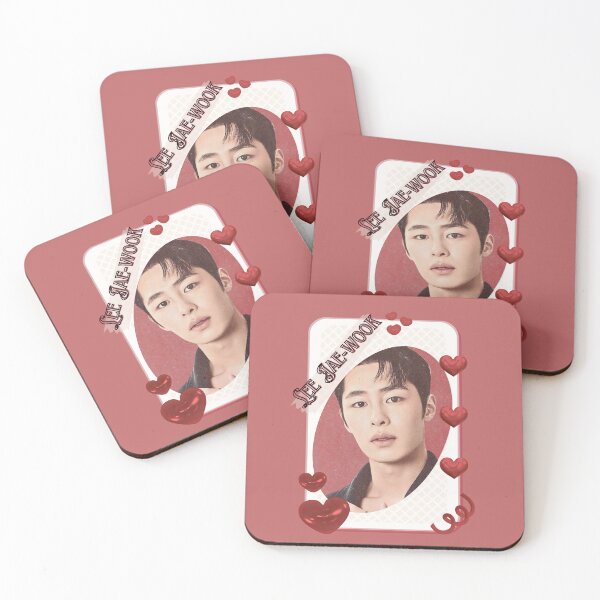 Item preview, Lee Jae-wook (이재욱) Korean Actor Kdrama Card Red Aesthetic Collage Design designed and sold by AJUNICE STUDIO.