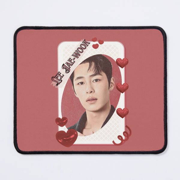 Item preview, Lee Jae-wook (이재욱) Korean Actor Kdrama Card Red Aesthetic Collage Design designed and sold by AJUNICE STUDIO.