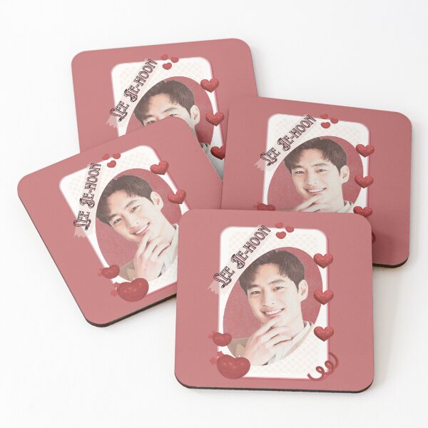 Item preview, Lee Je-hoon (이제훈) Korean Actor Kdrama Card Red Aesthetic Collage Design designed and sold by AJUNICE STUDIO.