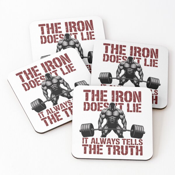 Item preview, The Iron Doesn’t Lie – Hardcore Gym Motivation Design designed and sold by CrunchyGoats.