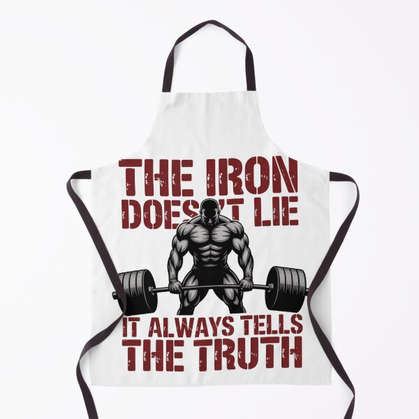 Item preview, The Iron Doesn’t Lie – Hardcore Gym Motivation Design designed and sold by CrunchyGoats.