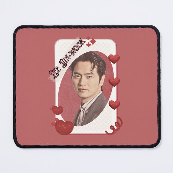 Item preview, Lee Jin-wook (이진욱) Korean Actor Kdrama Card Red Aesthetic Collage Design designed and sold by AJUNICE STUDIO.