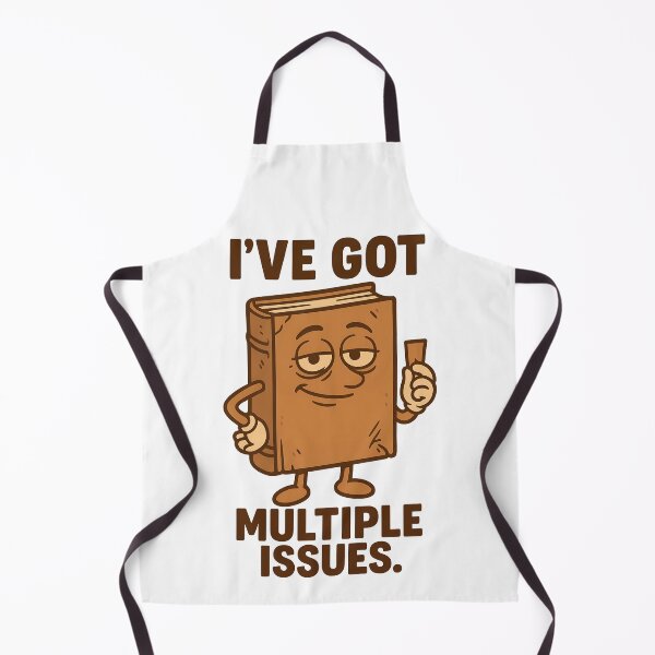 Item preview, I’ve Got Multiple Issues Funny Book Pun Design designed and sold by TeeTimeTreasure.