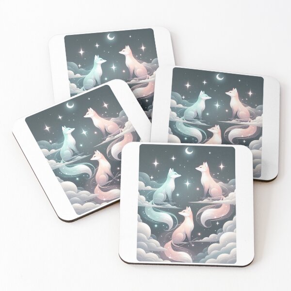 Item preview, Starlit Foxes - Magical Animals Collection designed and sold by CuccoCards.