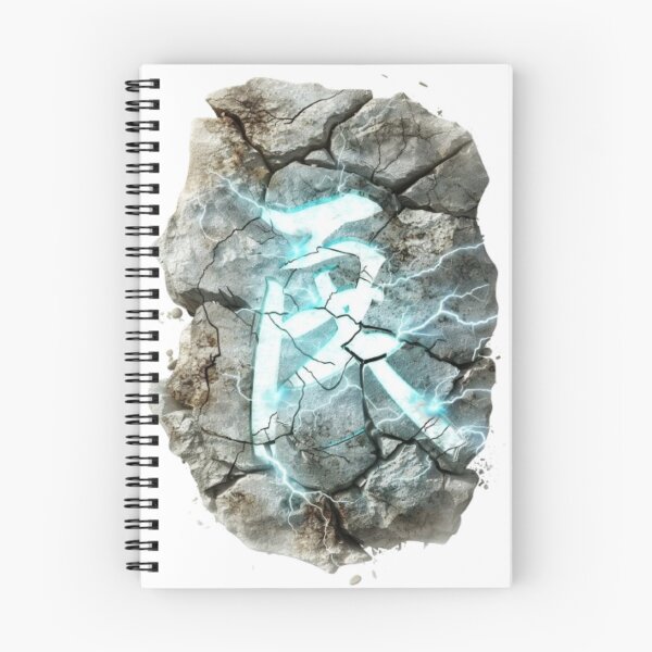 Item preview, Rune of Frost – Glowing Ice Stone Symbol designed and sold by AlexLineArt.