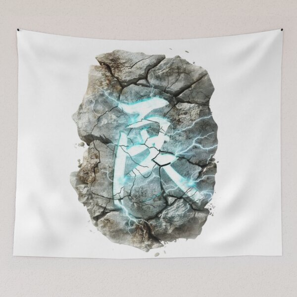 Item preview, Rune of Frost – Glowing Ice Stone Symbol designed and sold by AlexLineArt.