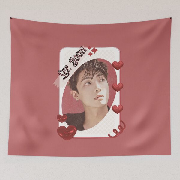 Item preview, Lee Joon (이준) Korean Actor Kdrama Card Red Aesthetic Collage Design designed and sold by AJUNICE STUDIO.