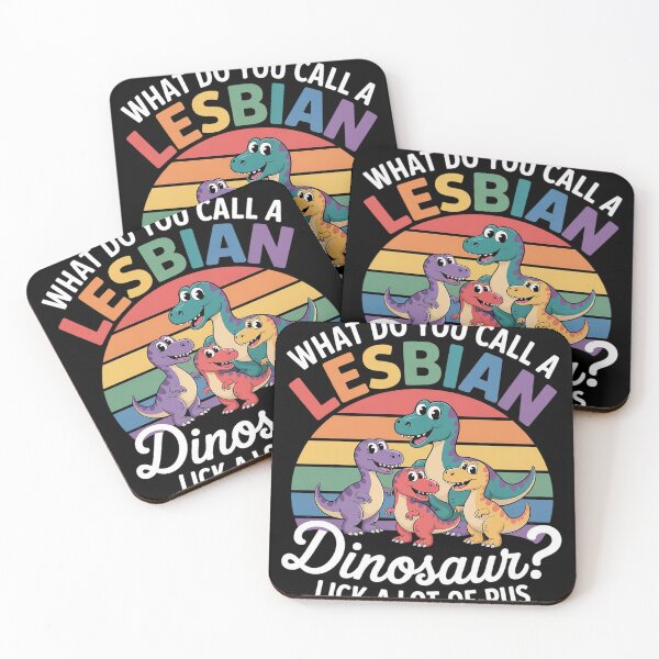 Item preview, Lesbian Dinosaur Joke Lesbian  designed and sold by KonstanKoraner.