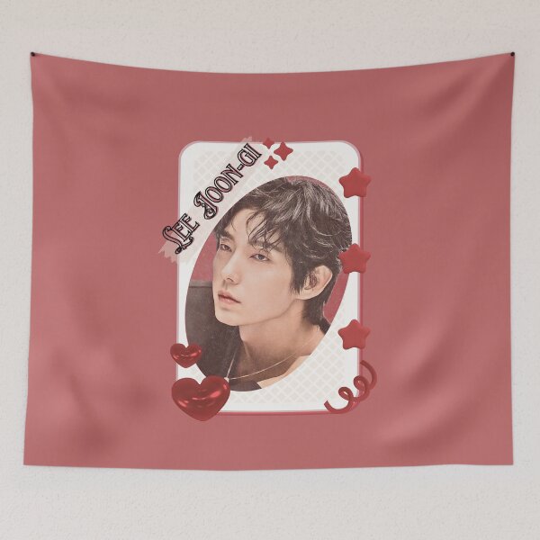 Item preview, Lee Joon-gi (이준기) Korean Actor Kdrama Card Red Aesthetic Collage Design designed and sold by AJUNICE STUDIO.