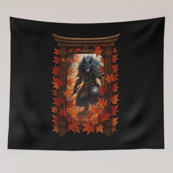 Item preview, Onirō: The Framed Demon Wolf of Autumn designed and sold by CamillaCreation.