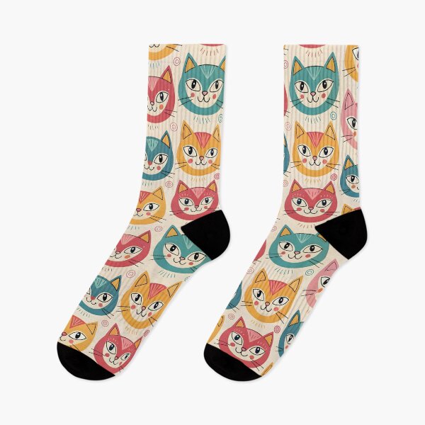 Item preview, Cat face pattern designed and sold by trendspatterns.