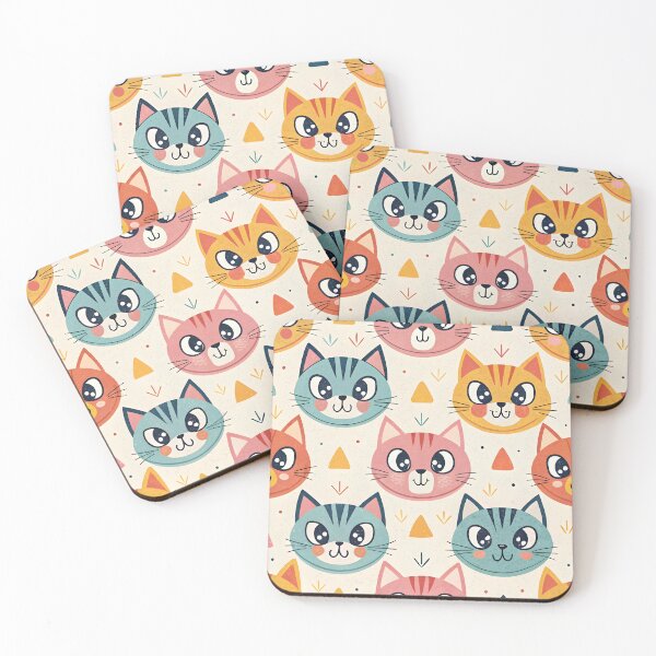 Item preview, Cute cat pattern designed and sold by trendspatterns.