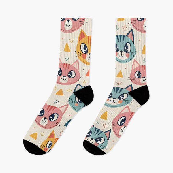 Item preview, Cute cat pattern designed and sold by trendspatterns.