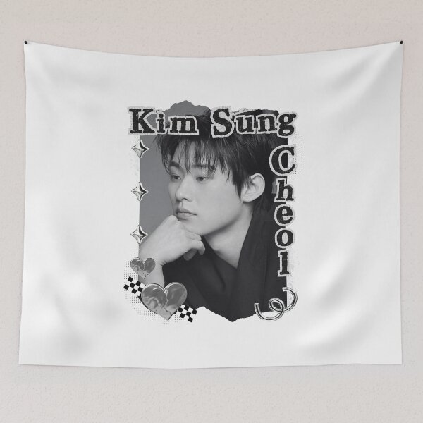 Item preview, Kim Sung-cheol (김성철)  Korean Actor Kdrama Black and White Collage Digital Art Portrait designed and sold by AJUNICE STUDIO.