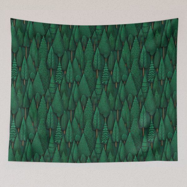 Item preview, Textured Green Forest Seamless Pattern designed and sold by Wall Hues.