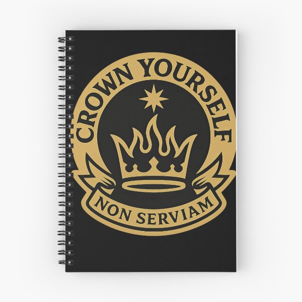 Item preview, Crown Yourself Non Serviam ("I will not serve") Crest designed and sold by jgvisualarts.