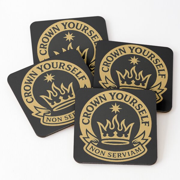 Item preview, Crown Yourself Non Serviam ("I will not serve") Crest designed and sold by jgvisualarts.
