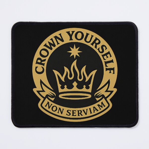 Item preview, Crown Yourself Non Serviam ("I will not serve") Crest designed and sold by jgvisualarts.