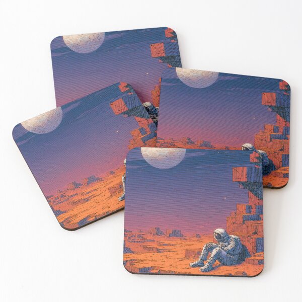 Item preview, Astronaut Alone on Mars, Full Moon designed and sold by Wall Hues.