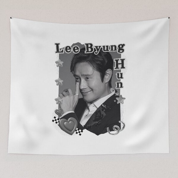 Item preview, Lee Byung-hun (이병헌) Korean Actor Kdrama Black and White Collage Digital Art Portrait designed and sold by AJUNICE STUDIO.
