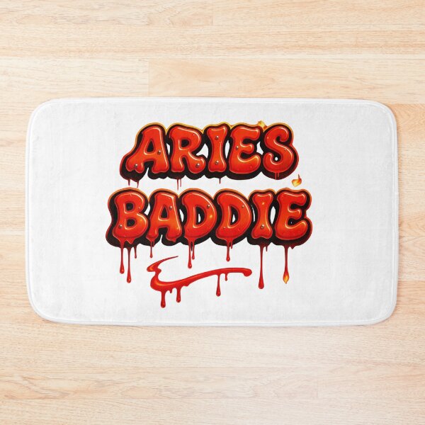 Item preview, Aries Baddie Graffiti – Fiery 3D Street Style Design with Bold Red & Orange Energy designed and sold by Embrace Tall.