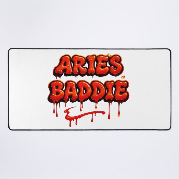 Item preview, Aries Baddie Graffiti – Fiery 3D Street Style Design with Bold Red & Orange Energy designed and sold by Embrace Tall.