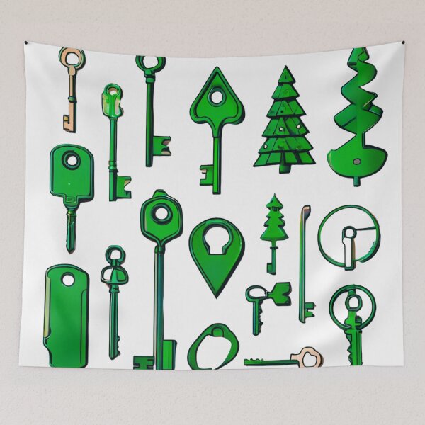 Item preview, Now You Say Christmas Tree Key designed and sold by Zofia Sosnecka.