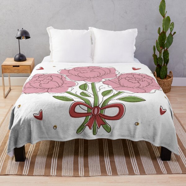 Item preview, Three pink peonies with black contour designed and sold by OM-lova.