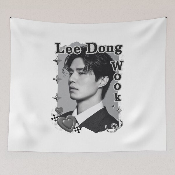 Item preview, Lee Dong-wook (이동욱) Korean Actor Kdrama Black and White Collage Digital Art Portrait designed and sold by AJUNICE STUDIO.