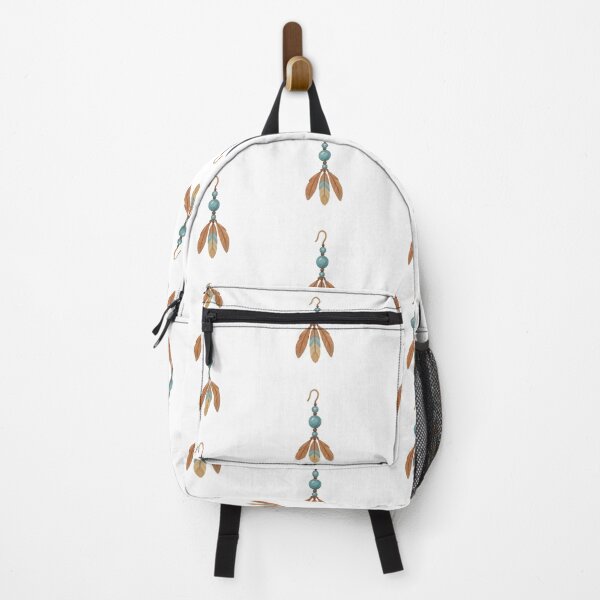 Item preview, Indigenous Peoples Day traditional feather earring illustration, isolated and transparent, AI generated designed and sold by dvoevnore.