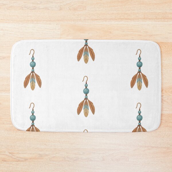 Item preview, Indigenous Peoples Day traditional feather earring illustration, isolated and transparent, AI generated designed and sold by dvoevnore.