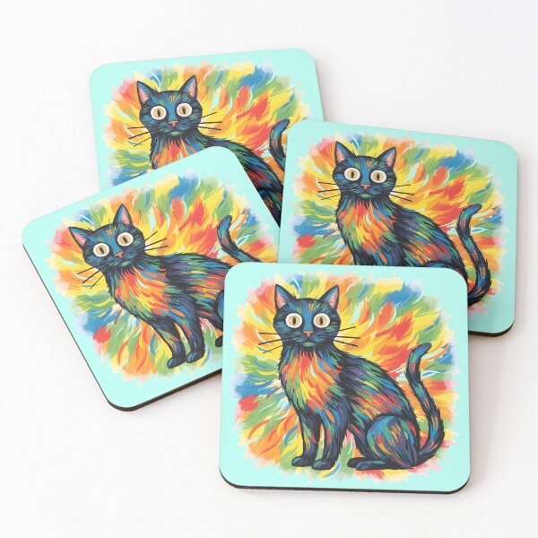 Item preview, A beautiful colourful cat designed and sold by Studio Nigel.
