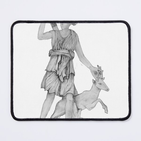 Item preview, Diana/Artemis statue pencil drawing designed and sold by Eleanor987.