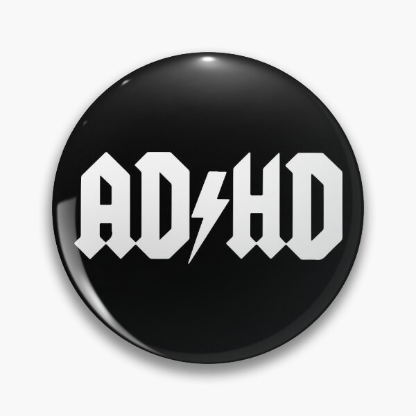 Item preview, ADHD rock inspired logo designed and sold by Lezimmaro.