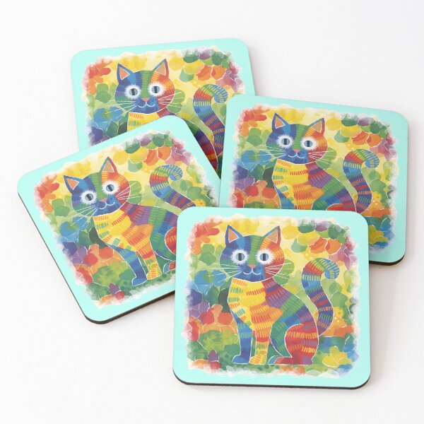 Item preview, A beautiful, very colourful cat designed and sold by Studio Nigel.