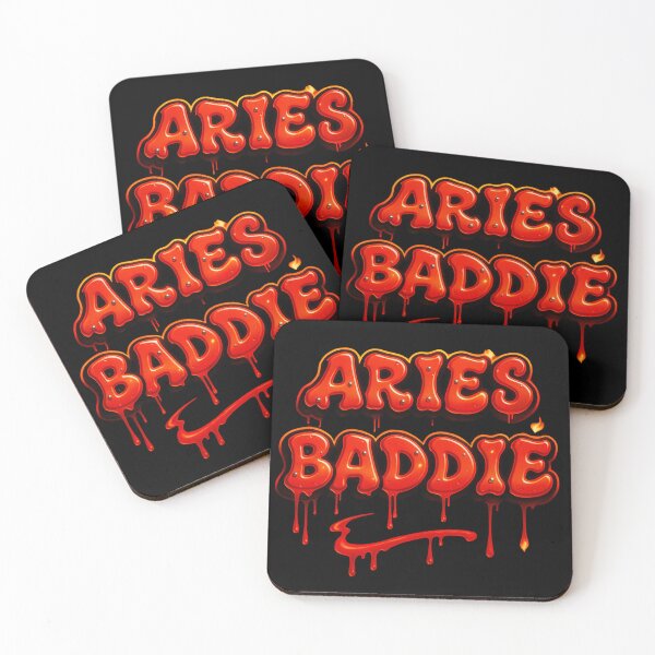 Item preview, Black Aries Baddie Graffiti – Fiery 3D Street Style Design with Bold Red & Orange Energy designed and sold by Embrace Tall.