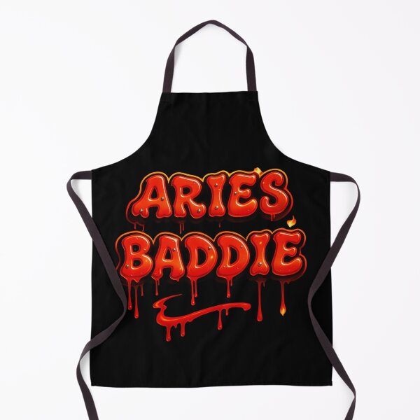 Item preview, Black Aries Baddie Graffiti – Fiery 3D Street Style Design with Bold Red & Orange Energy designed and sold by Embrace Tall.