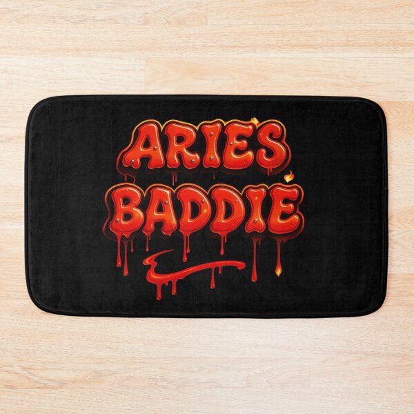 Item preview, Black Aries Baddie Graffiti – Fiery 3D Street Style Design with Bold Red & Orange Energy designed and sold by Embrace Tall.