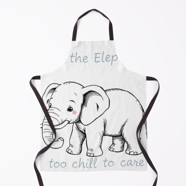Item preview, Toto the Elephant – too chill to care designed and sold by SSMC DREAM DESIGN.