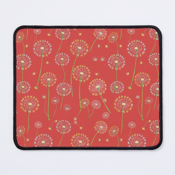 Item preview, Elegant Dandelion Pattern on Red – Modern Botanical Art Print designed and sold by PAPIRO SIGLO XXI.