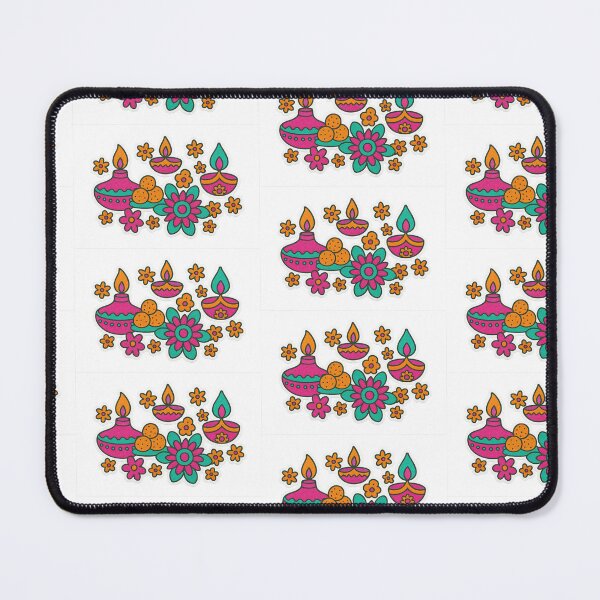 Item preview, Diwali diyas and flowers illustration with vibrant colors, isolated png design, AI Generated designed and sold by dvoevnore.