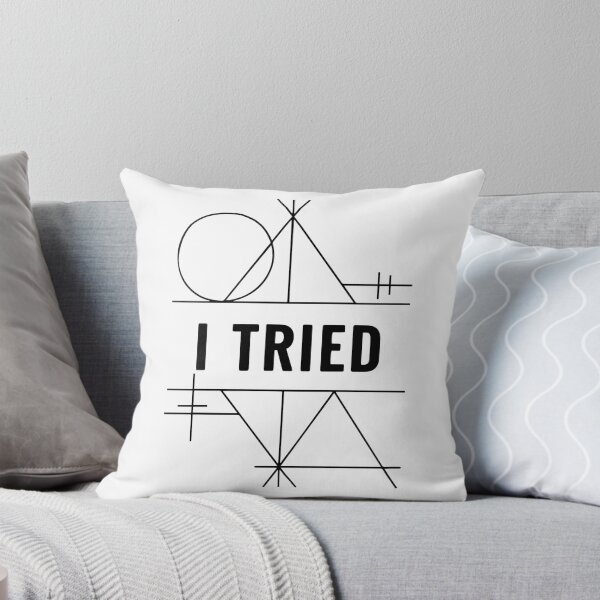 Item preview, I Tried – Minimal Geometric Tee designed and sold by Tattee.