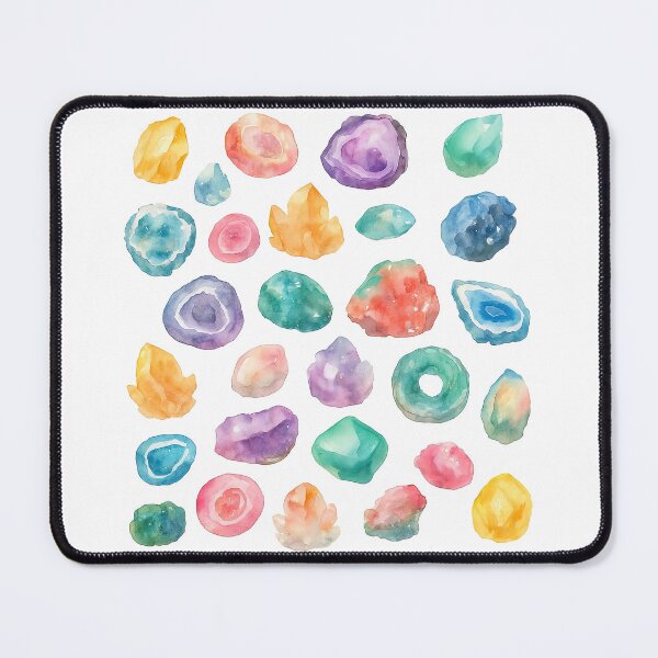 Item preview, Watercolor Crystal and Gemstone Collection Illustration designed and sold by ArtfulWeave.
